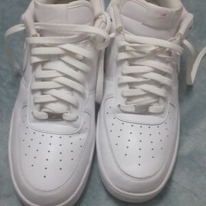 All White Nike Air Force Ones
